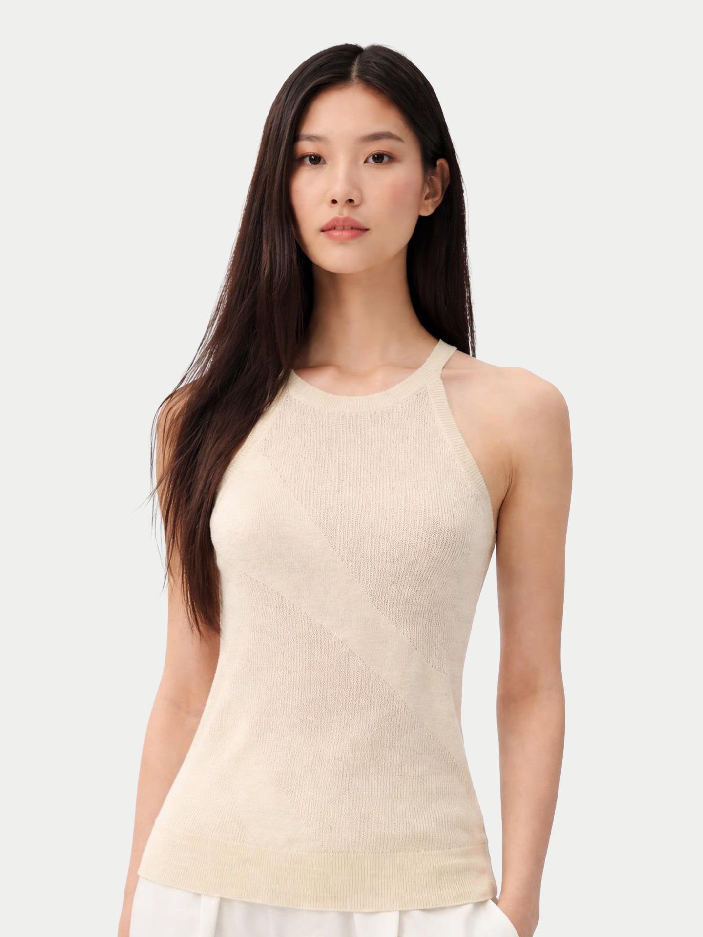 Женский кашемировый топ Gobi Cashmere, цвет: Нейтральный серый — фото 6