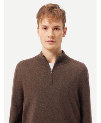 Men's Cashmere Half-Zip Sweater