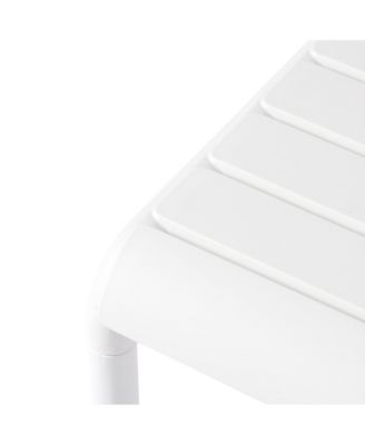 Plastic Modern Outdoor Patio Accent Side Tables Set of 2