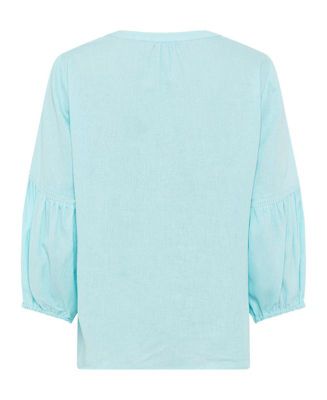 Women's Linen Blend Boho Blouse