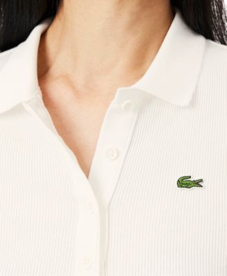 Women's Cotton Slim-Fit Short-Sleeve Polo Tee