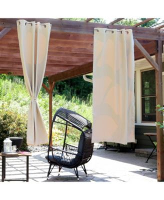 Room-Darkening Curtain Panel with Grommet Top - 52 x 84 in. - Beige