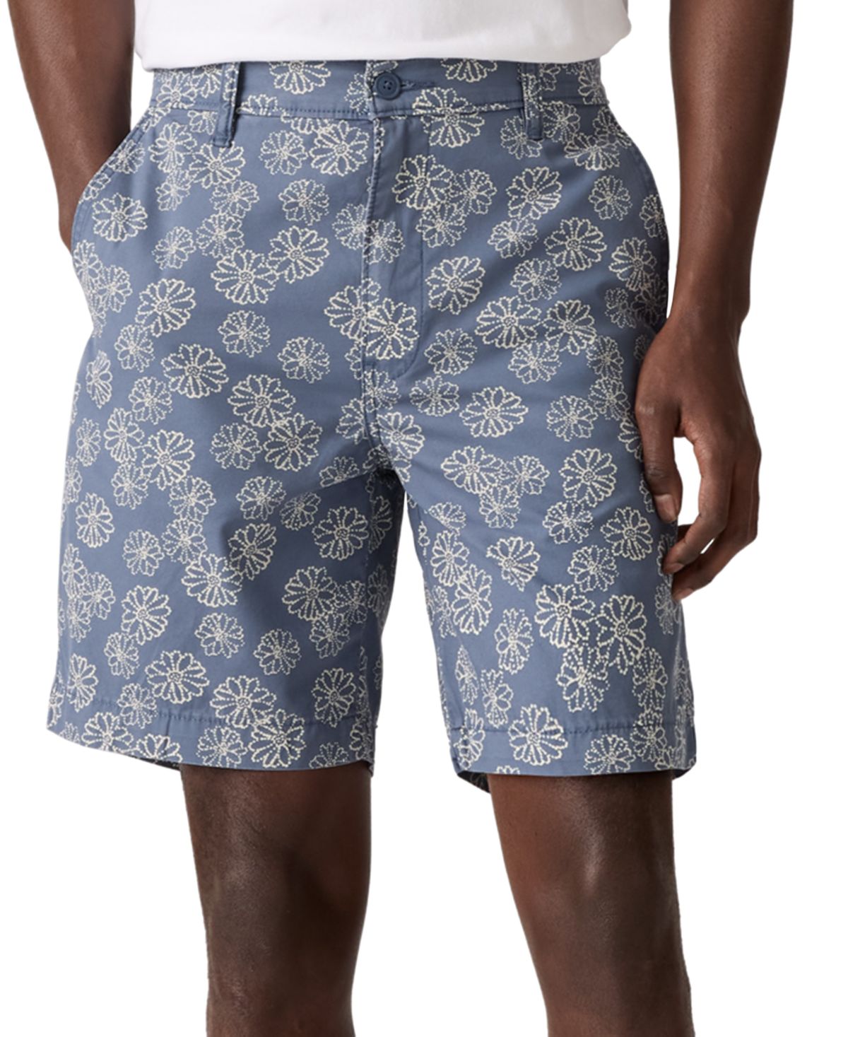 Мужские шорты-чино свободного кроя длиной 8 дюймов