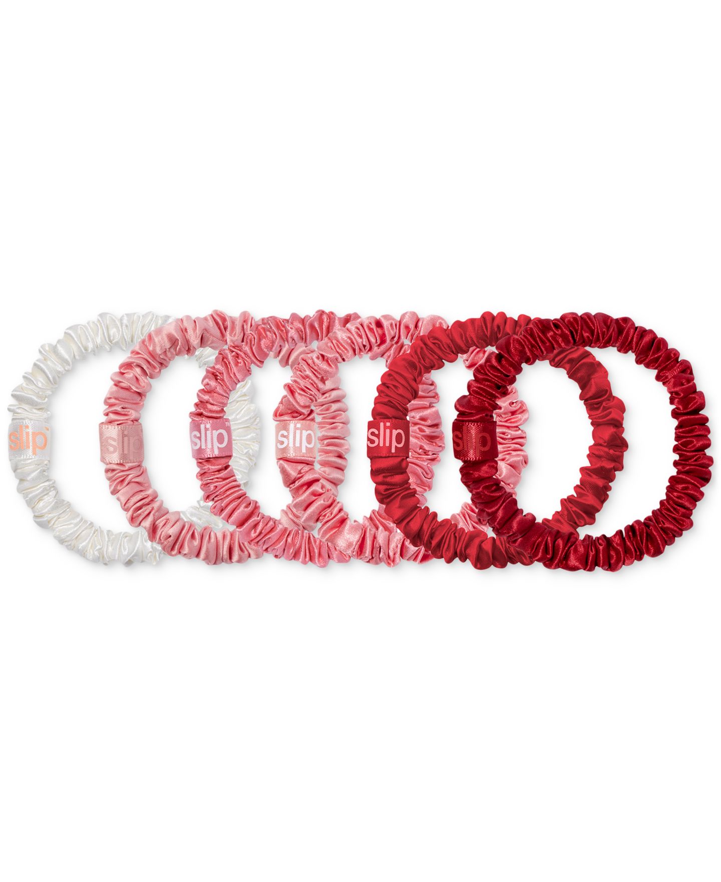 Женские аксессуары для волос Slip 6-Pc. Strawberry Sundae Pure Silk Skinny Scrunchies Set — фото 2