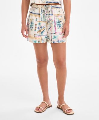 Women's The Beach Linen-Blend Shorts