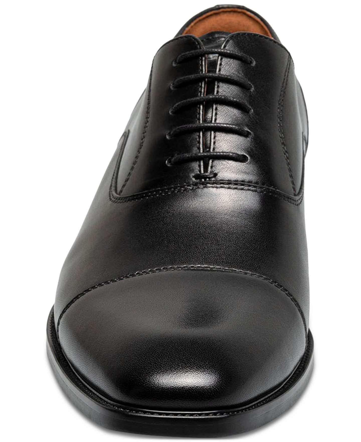 Мужские кроссовки Florsheim Men's Sorrello Cap Toe Balmoral Oxford Dress Shoe, цвет: Чёрный — фото 2