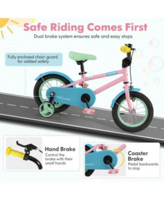 12-Inch Kids Bike with Adjustable Handlebar and Saddle, Lightweight Desig