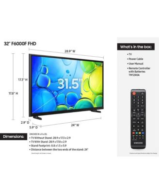 32" Class FHD Smart TV F6000F - UN32F6000