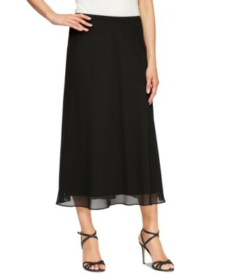 Alex Evenings Gonna Midi Formale Da Donna - Vita Elastica, Tessuto Fluido - Disponibile In Taglie Regolari E Petite