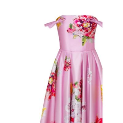 Women's Tea-length floral dress