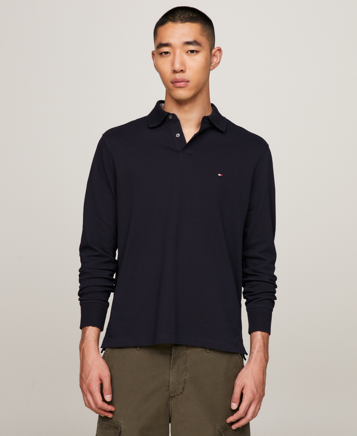Tommy Hilfiger Men's 1985 Regular-Fit Long-Sleeve Polo Shirt