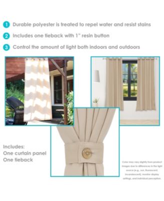 Contemporary Styles Indoor/Outdoor Curtain Panels with Grommet Tops