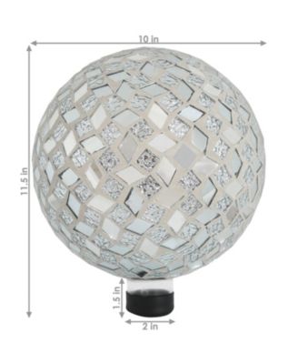 Mosaic Glass Gazing Globe - 10"