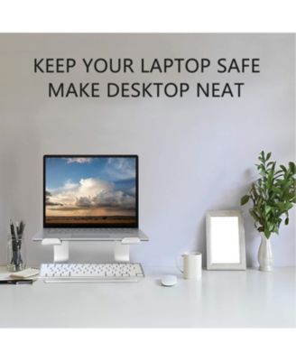 Aluminum Laptop Riser Stand for Desk | Detachable Computer Stand for Laptops (11-15.6"), Compatible with MacBook/Dell/HP/Lenovo & More