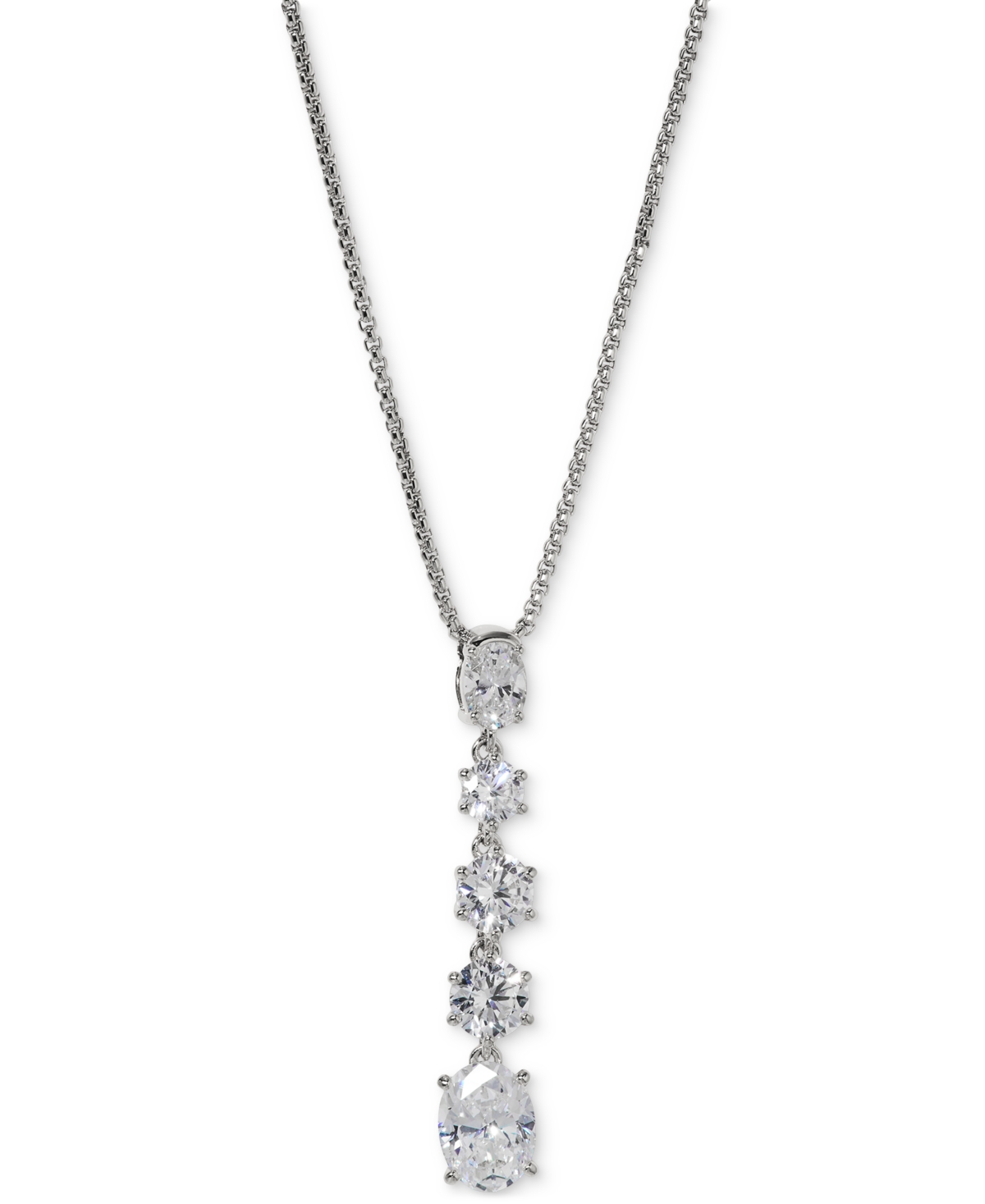 Eliot Danori Stone Lariat Necklace, 16" + 2" Extender, Exclusively At Macy's