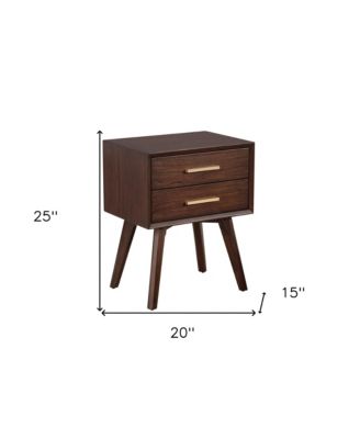 2-Drawer Nightstand for Bedroom Storage and Organization