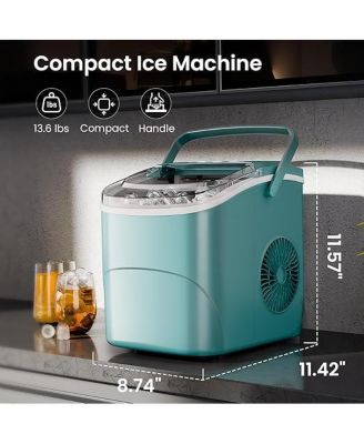 Countertop Ice Maker with Handle, Produces