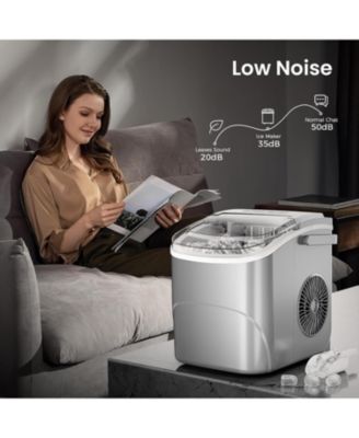 Countertop Ice Maker with Handle, Produces