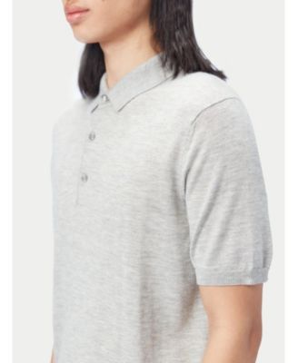 Men's Cashmere Silk Polo Shirt
