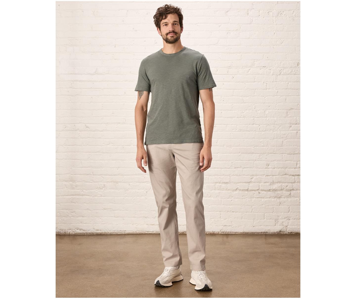 Мужская футболка Pact Organic Cotton Featherweight Slub Crew, цвет: Серый — фото 2