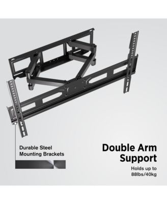 roMounts Full Motion Heavy Duty TV Wall Mount for 37-80 Inch TV Screens Holds Up to 88 lbs