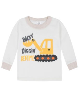 Toddler Boys Snug Fit Cotton Pajama Set, 4-Piece