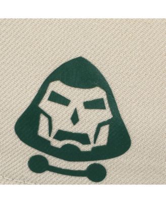 Men's Universe Dr. Doom Off-white & Green A-Frame Snapback Hat