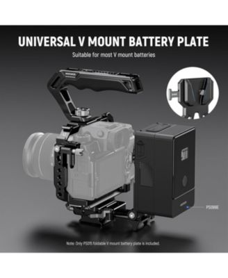 Foldable V Mount Battery Plate with Arca Type Camera Baseplate for RS4 RS3 Gimbal & Tripod, Lightweight DSLR Camera Video Rig Compatible with SmallRig V Mount Battery & Cage, PS015