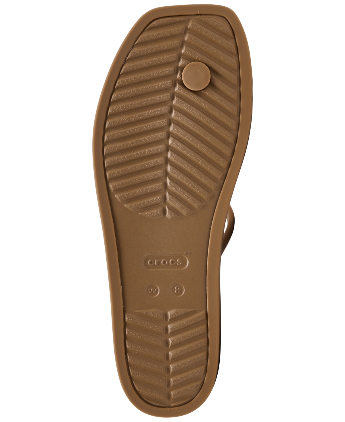Crocs Women's Miami Metallic Toe Loop Sandals From Finish Line In Tan,bronze