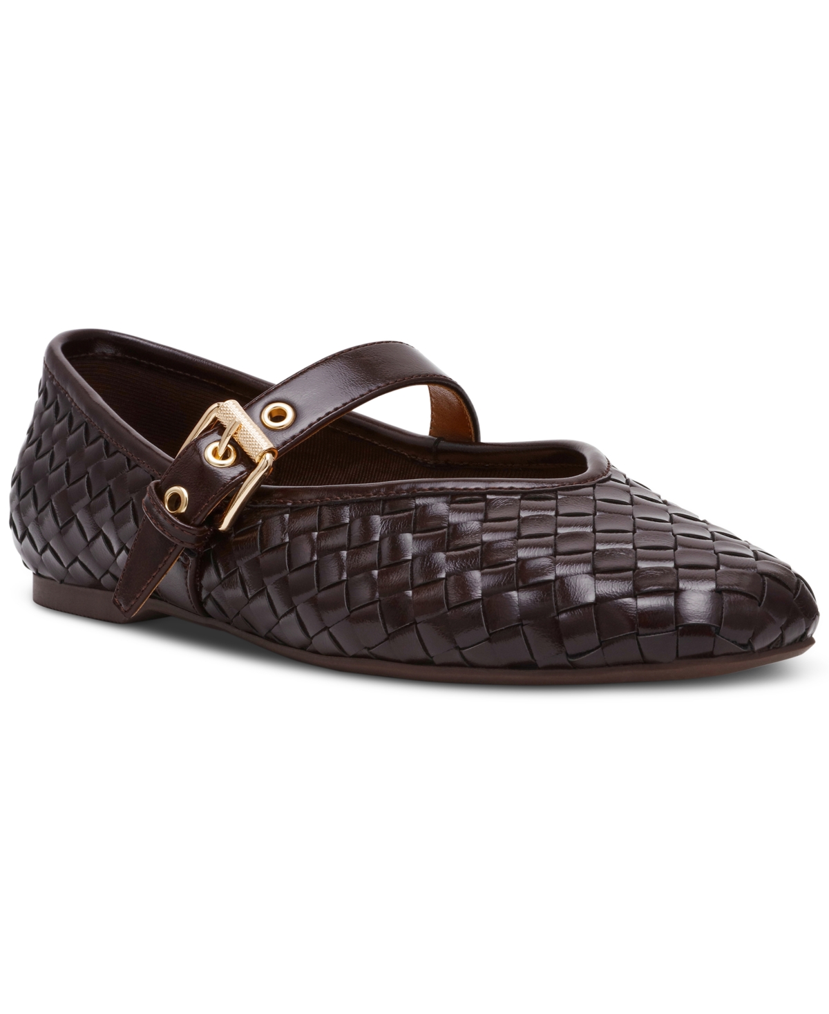 Women's Mulaney Woven Mary Jane Ballet Flats - Brown Woven