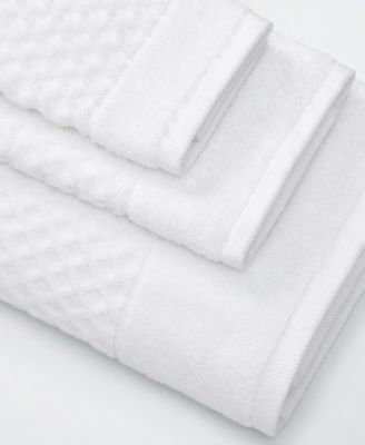 Quick-Drying Cotton Diamond Waffle Textured 4-Piece Bath Towel Set