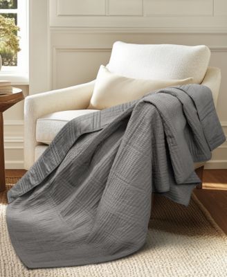 Cloud Waffle Textured Quilted Throw, 50" x 60"