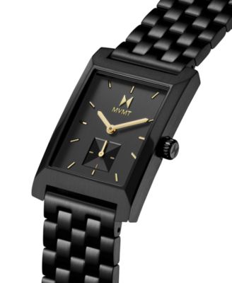 Men's Newporter Ionic Plated Black Stainless Steel Bracelet Watch, 28mm