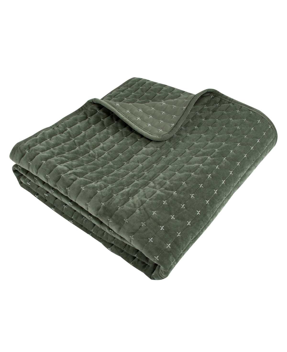 Levtex Velvet Stitch Reversible Quilted Throw, 50" X 60"