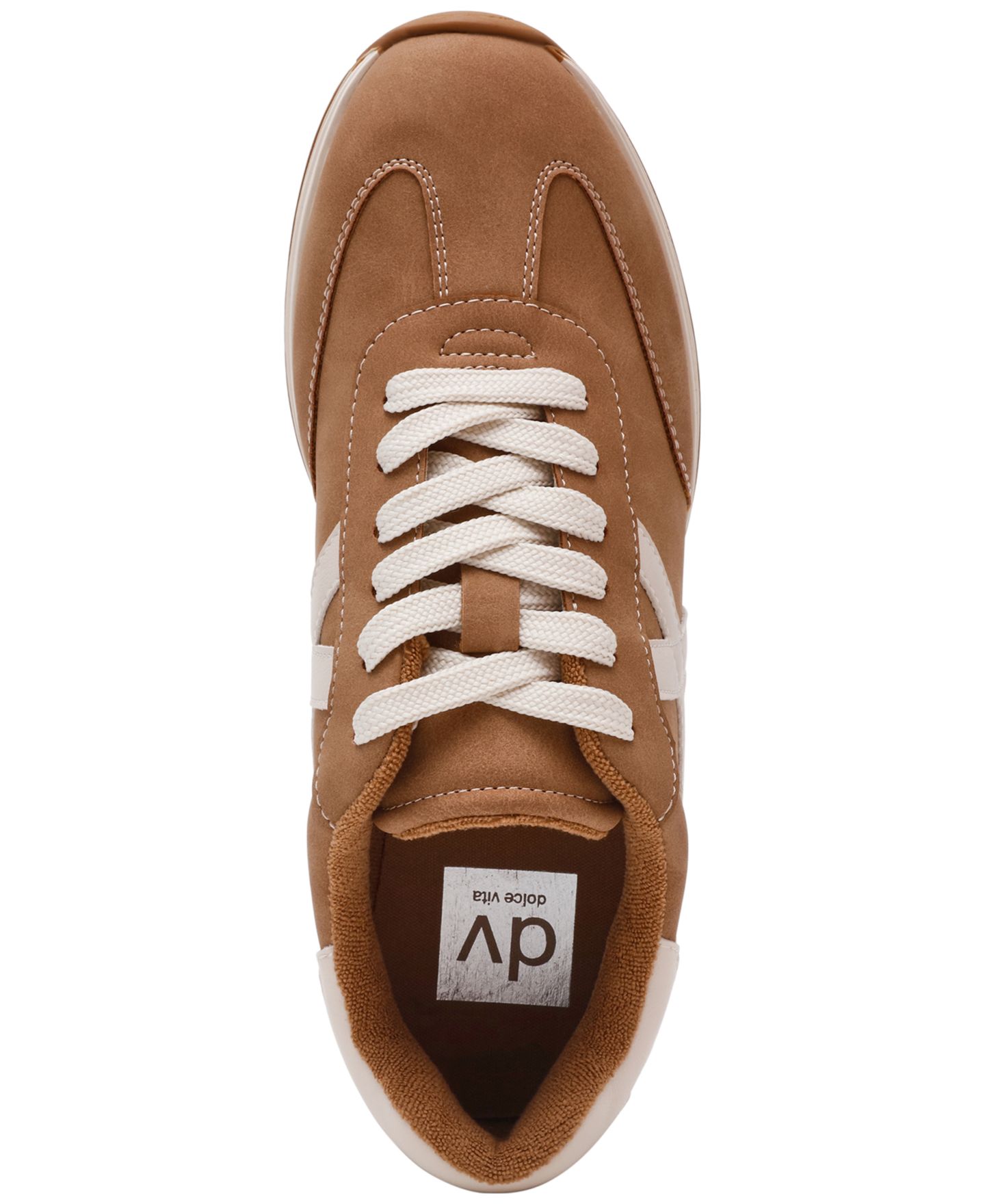 Женские кроссовки DV Dolce Vita Joque Retro Lace-Up, цвет: Верблюжий гладкий — фото 4