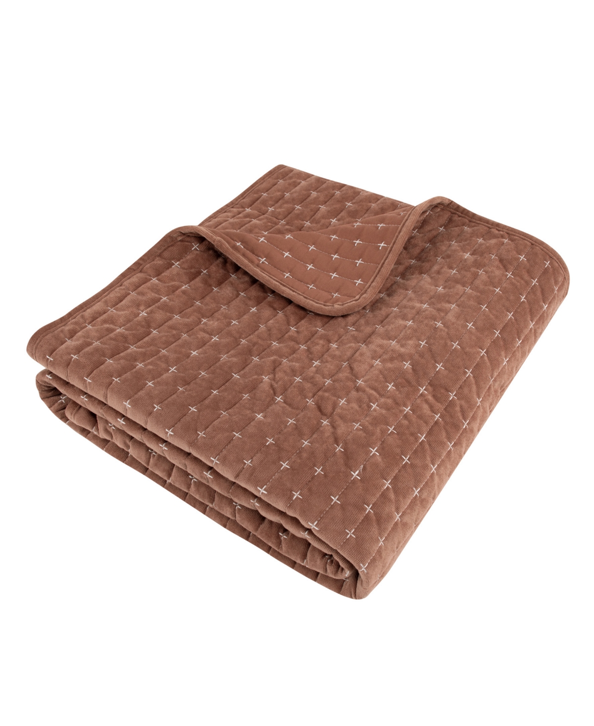 Levtex Velvet Stitch Reversible Quilted Throw, 50" X 60"
