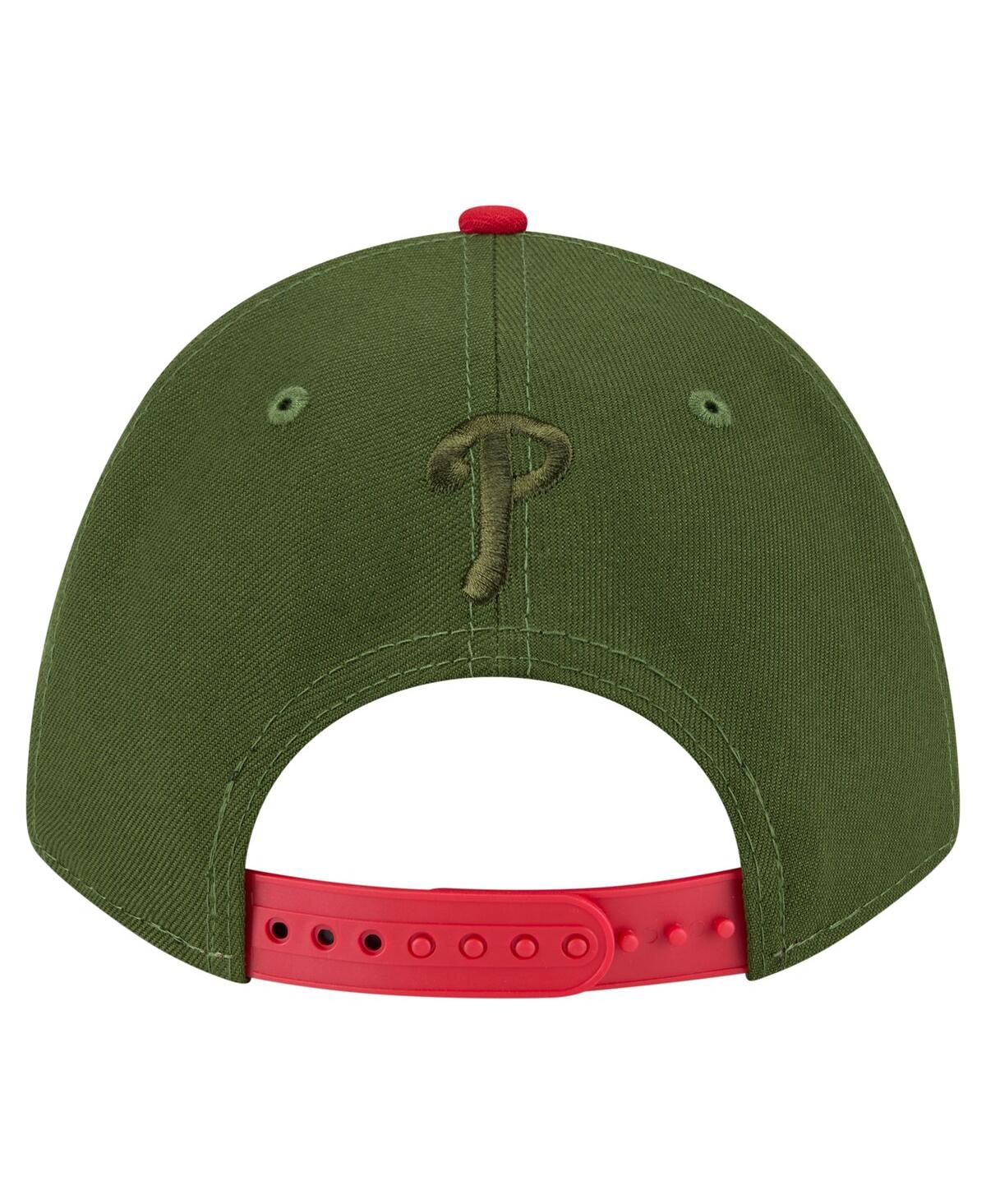 New Era Men's Dark Green Philadelphia Phillies City Feature 9forty A-frame Adjustable Hat In Dark Green