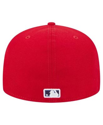 Men's Red Philadelphia Phillies Checkered Under visor 59FIFTY Hat