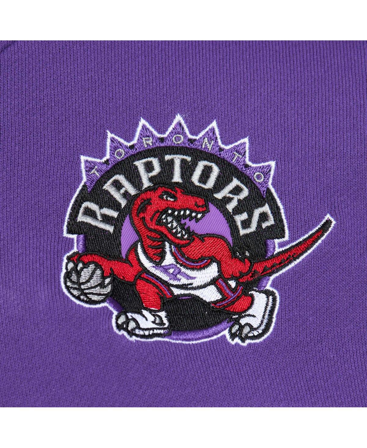 Mitchell & Ness Men's Red/purple Toronto Raptors Head Coach Pullover Hoodie In Red,purple
