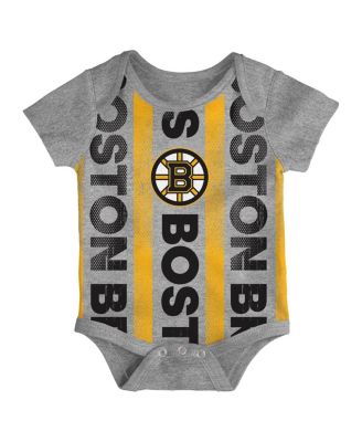 Newborn Boston Bruins Loyal Buddies Bodysuit 3-Pack
