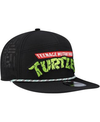 Men's Black Teenage Mutant Ninja Turtles Rope Trucker 9FIFTY Snapback Hat