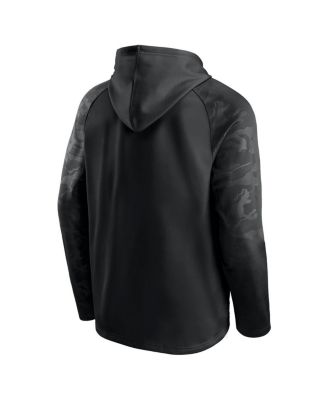 Men's Black Los Angeles Kings Shade Defender Raglan Pullover Hoodie