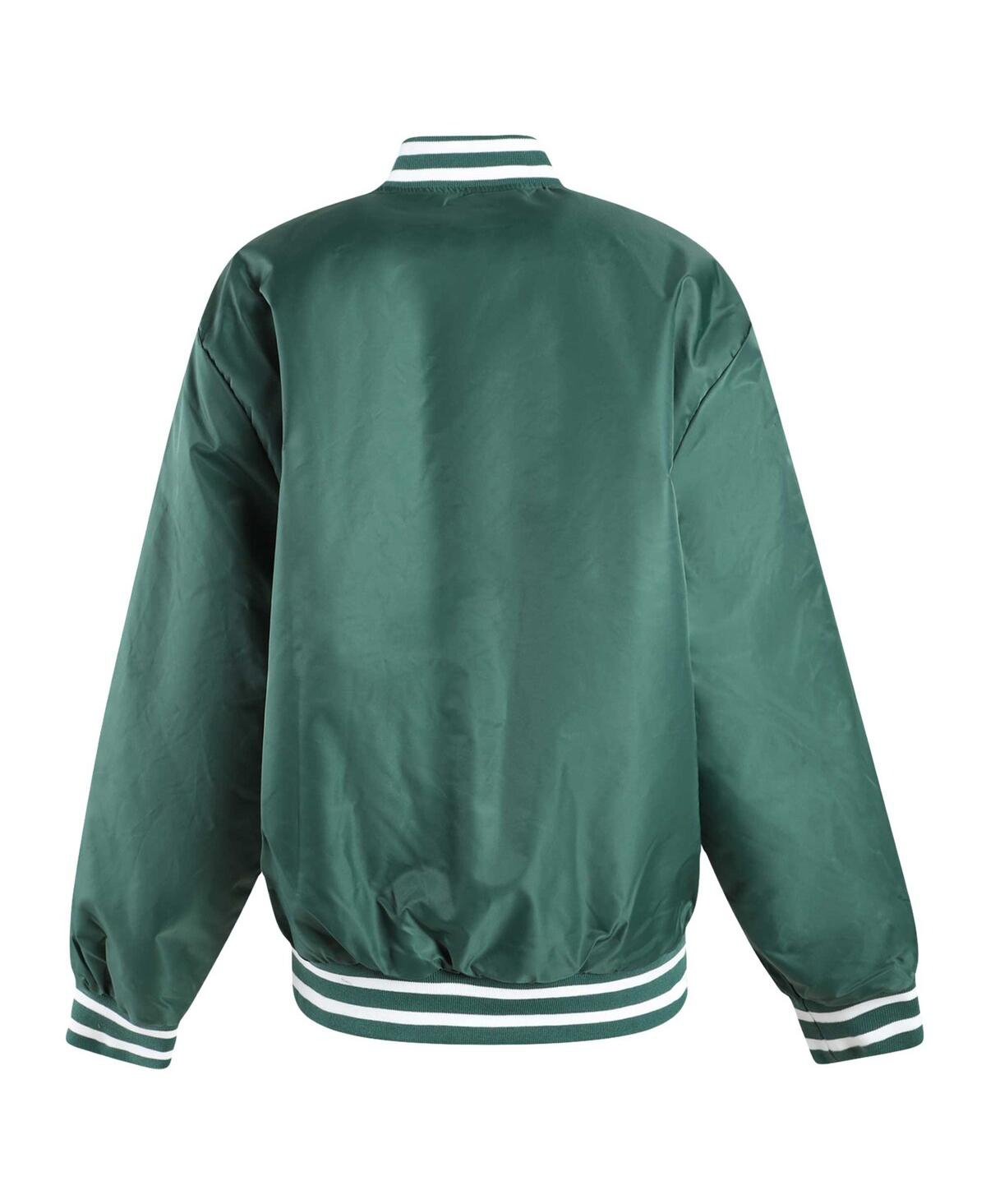 Hype And Vice Green Michigan State Spartans A-game Varsity Full-snap Jacket In Green