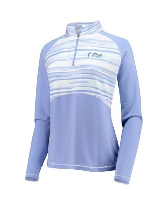 Women's Purple Valspar Championship Watercolor Raglan Half-Zip Top