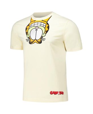 Men's Cream Garfield Upside Down T-Shirt