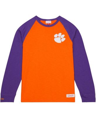 Men's Orange Clemson Tigers Legendary Slub Raglan Long Sleeve T-Shirt