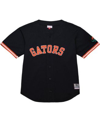 Men's Black Florida Gators On The Clock Full-Button Fashion Jersey