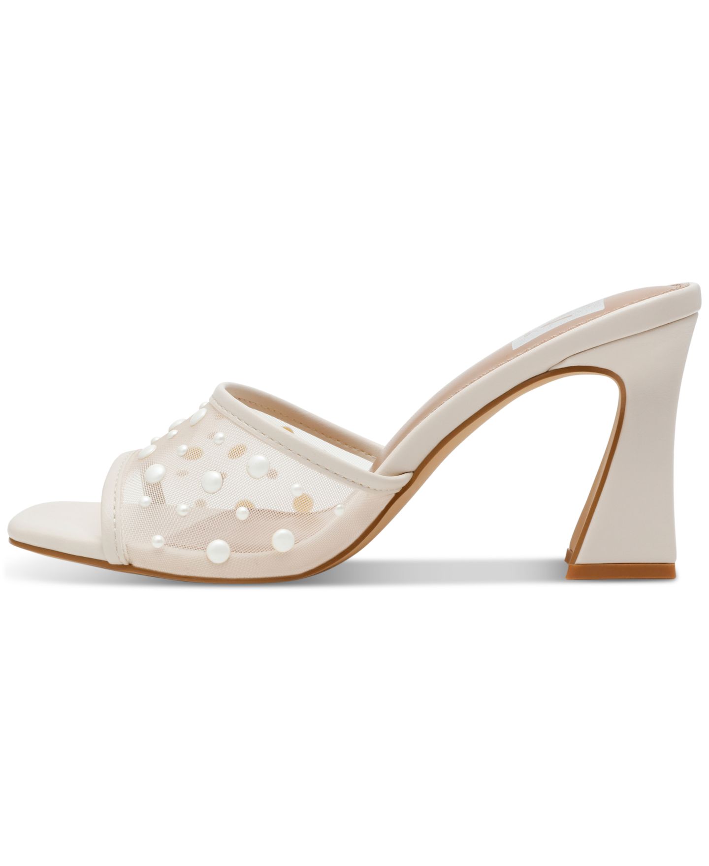 Женские сандалии DV Dolce Vita Yossi Pearl Mesh Slide Dress Sandals, цвет: Слоновая кость жемчужный — фото 8