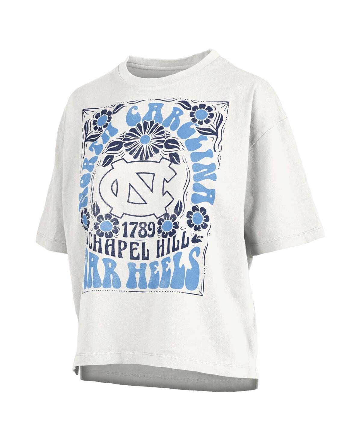 PRESSBOX WOMEN'S WHITE NORTH CAROLINA TAR HEELS HARMONY OVERSIZED T-SHIRT 