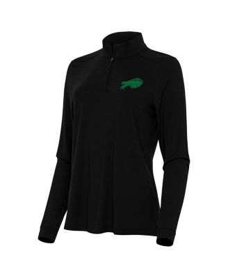 Women's&nbsp;Black Buffalo Bills St. Patrick's Day Intent Quarter-Zip Pullover Sweatshirt